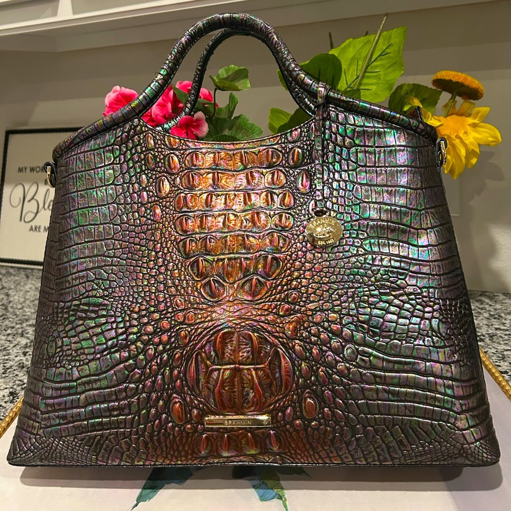 Brahmin Black Pearl ELAINE - Picture 2 of 9